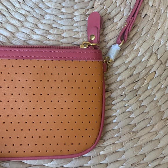 Cute Small Wristlet - pink and orange - new! - Picture 5 of 13